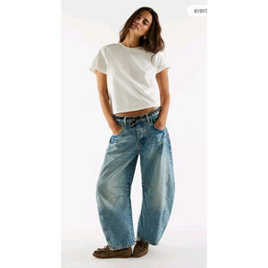 We The Free Denim 27s Wide Leg Light Wash